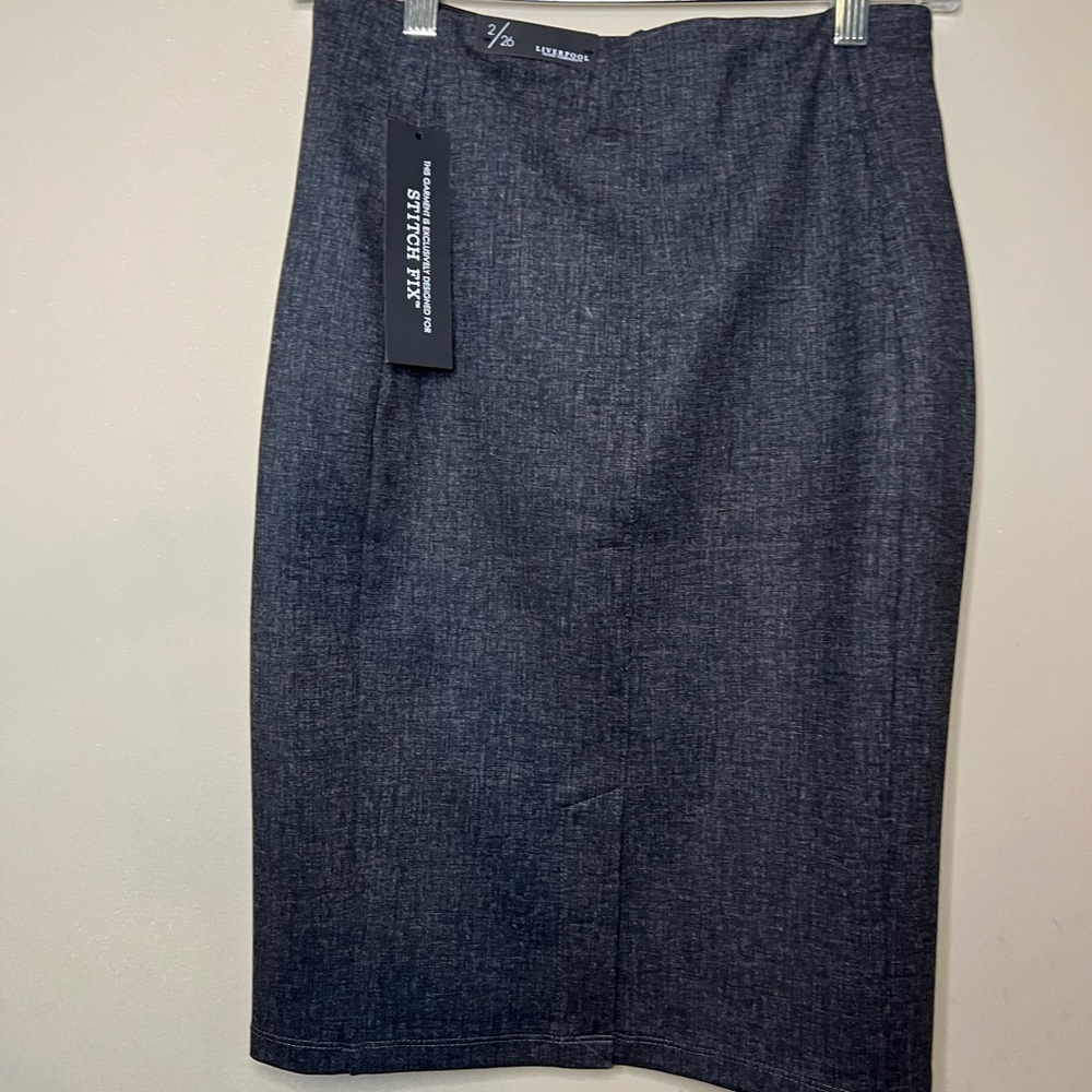 NWT Liverpool Jeans stretch pencil skirt